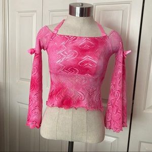 Handmade Rave festival crop top